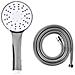 Kit Doccia Con Soffione E Flessibile Churun 4 Funzioni Argento - Foto miniatura 4