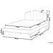 Letto Velluto Sauvian 140 X 200 Cm Beige - Foto miniatura 8