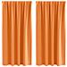 Tende con tende 2 pcs Arancione 175x140cm Poliestere - Foto miniatura 1
