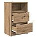 Comodini con cassetto 2 pcs Rovere artigianale 40 x 30 x 467 cm - Foto miniatura 5