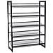 Scarpiera industriale VALORA con 5 ripiani, nero LMR005B - Foto miniatura 7