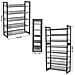 Scarpiera industriale VALORA con 5 ripiani, nero LMR005B - Foto miniatura 3
