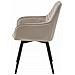 NANA360 Sedia girevole in velluto beige scuro per soggiorno, cucina, sala da pranzo - Foto miniatura 5