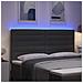 Testiera LED con testiera Grigio scuro 180 cm Poliestere - Foto miniatura 4