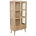 Vetrina In Mdf E Griglia, Marrone, 72x40,5x158,5 Cm - Foto miniatura 1