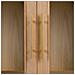 Vetrina In Mdf E Griglia, Marrone, 72x40,5x158,5 Cm - Foto miniatura 7