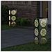 Faro LED solare per sentieri 2 pcs Argento Acciaio zincato - Foto miniatura 3
