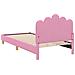 Struttura letto bambini con testata Rosa 90 x 190 cm Tessuto - Foto miniatura 7
