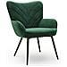 Sedia Moderna Con Motivo Fogliare - Design Semplice E Naturale, Versatile Per Soggiorno E Ufficio, Verde - Foto miniatura 1