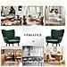 Sedia Moderna Con Motivo Fogliare - Design Semplice E Naturale, Versatile Per Soggiorno E Ufficio, Verde - Foto miniatura 7