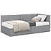 Struttura Letto Angolare con Materasso 2 pcs Grigio chiaro - Foto miniatura 1