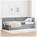 Struttura Letto Angolare con Materasso 2 pcs Grigio chiaro - Foto miniatura 2