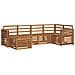 Set divani 6 pcs Naturale Legno di Acacia Massello - Foto miniatura 1