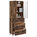 Set di armadi 2 pcs Legno antico 66 x 34,5 x 90 cm - Foto miniatura 2
