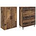 Set di armadi 2 pcs Legno antico 66 x 34,5 x 90 cm - Foto miniatura 3