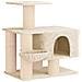 Albero per gatti con pali per graffiare in sisal Crema 96 cm - Foto miniatura 1