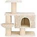 Albero per gatti con pali per graffiare in sisal Crema 96 cm - Foto miniatura 4