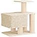 Albero per gatti con pali per graffiare in sisal Crema 96 cm - Foto miniatura 6