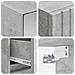 Set di mobili per il bagno 4 pcs Grigio Cemento - Foto miniatura 4