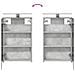 Set di mobili per il bagno 4 pcs Grigio Cemento - Foto miniatura 9