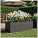 Vaso da giardino Nero 80 x 30 x 30 cm Acciaio laminato a freddo - Foto miniatura 2