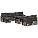 Set Divano da Giardino 10 pz Grigio e Grigio Scuro polyrattan - Foto miniatura 1