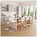 Set Di 2 Sgabelli Da Bar Bsm04 In Tessuto Girevoli E Regolabili In Altezza Colore Beige - Foto miniatura 2