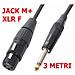 Cavo Audio 3 Metri Microfonico Professionale Cannon Femmina+jack 6,3mm Maschio Art. 176449 - Foto miniatura 2