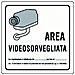 Cartello 'area Videosorvegliata' - Cm 20 X 20 - Foto miniatura 2