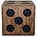 Scatola In Legno Mindi 40x40x40 Cm Design A Forma Di Dado - Foto miniatura 2