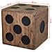 Scatola In Legno Mindi 40x40x40 Cm Design A Forma Di Dado - Foto miniatura 5