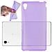 Custodia Compatibile Con Sony Xperia M4 Aqua In Viola Trasparente - Coperchio Protettivo In Silicone Tpu Flessibile - Foto miniatura 4