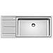 Lavello Incasso Acciaio Inox 1 Vasche Dimensioni 116 x 50 cm Colore Acciaio Inox - Foto miniatura 1