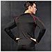 Esecuzione Niksa 2 Manica Lunga Pacchetto Top Mens Strati Di Base Di Compressione Top T-shirt Quick Dry Wicking Athletic Gym Workout Tee Shirts (nero S)  - Foto miniatura 2