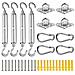 M6 Tenda Linsieme Del Collegamento 28 Pz Heavy Duty Parasole Kit Hardware Della Vela In Acciaio Inox Per Triangolo Rettangolo Piazza Parasole Sail Installazione - Foto miniatura 1
