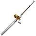 Argento Pocket Mini Pesca Rod Palo Golden Reel Pen - Foto miniatura 1