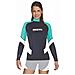 Rash Guard Manica Lunga Donna 5 Nero / acquamarina - Foto miniatura 1