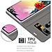 Custodia Compatibile Con Lg K50s In Grigio Nero - Coperchio Protettiva Con Chiusura Magnetica, Funzione Stand E Tasca Per Le Carte - Foto miniatura 5