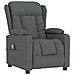 Poltrona Massaggiante Reclinabile Grigio Scuro In Tessuto - Foto miniatura 1