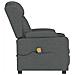 Poltrona Massaggiante Reclinabile Grigio Scuro In Tessuto - Foto miniatura 9