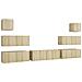 Set di Mobili Porta TV 7 pz Rovere Sonoma in Legno Multistrato - Foto miniatura 1