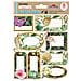 8 Etichette Adesive - Tropicale - Glitter - Foto miniatura 1