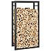 Portalegna Nero Opaco 50x28x94 cm Acciaio - Foto miniatura 3
