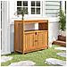 Tavolo Consolle Da Giardino 80x35x75 Cm Legno Massello Acacia - Foto miniatura 1