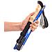 Bastone Da Trekking In 5 Sezioni Con Lunghezza Regolabile Blue - Foto miniatura 3