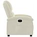 Poltrona Reclinabile Crema In Velluto - Foto miniatura 4