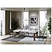 Tavolo Allungabile 90x130/234 Cm Spimbo Mix Piano Bianco Frassino - Gambe Noce - Bianco Frassino /noce - Foto miniatura 3