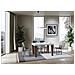 Tavolo Allungabile 90x130/234 Cm Spimbo Mix Piano Bianco Frassino - Gambe Noce - Bianco Frassino /noce - Foto miniatura 4