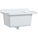 Lavandino Di Servizio A Parete Bianco 60x40x28 Cm In Resina - Foto miniatura 1