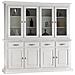 Cristalliera Shabby Chic In Legno Massello 8 Porte Bianco Consumato L. 222 P. 51 H. 226 - Foto miniatura 1